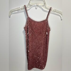 Forever 21 Crushed Velvet Cami Dress - Mauve Girls Size 5T